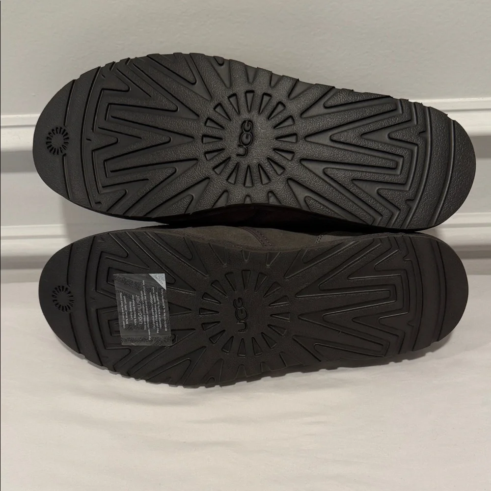 UGG Men’s Maksim Chukka Boots Size 12‎ Gray Suede Shearling Lined Lace-Up NEW